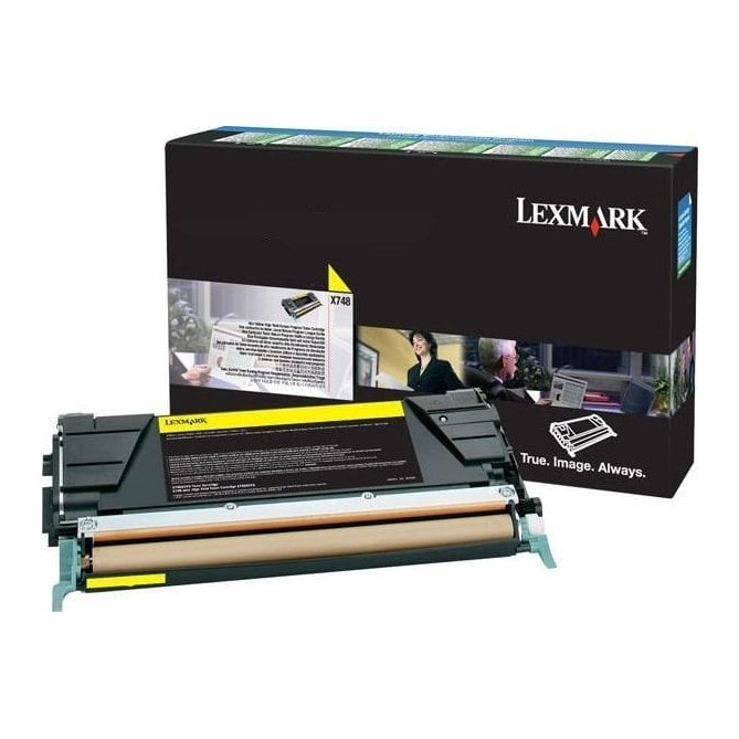 Cartus toner Lexmark X748H3YG, yellow, 10 k, X748de , X748de Statoil , X748de with total 5 years warranty , X748dte