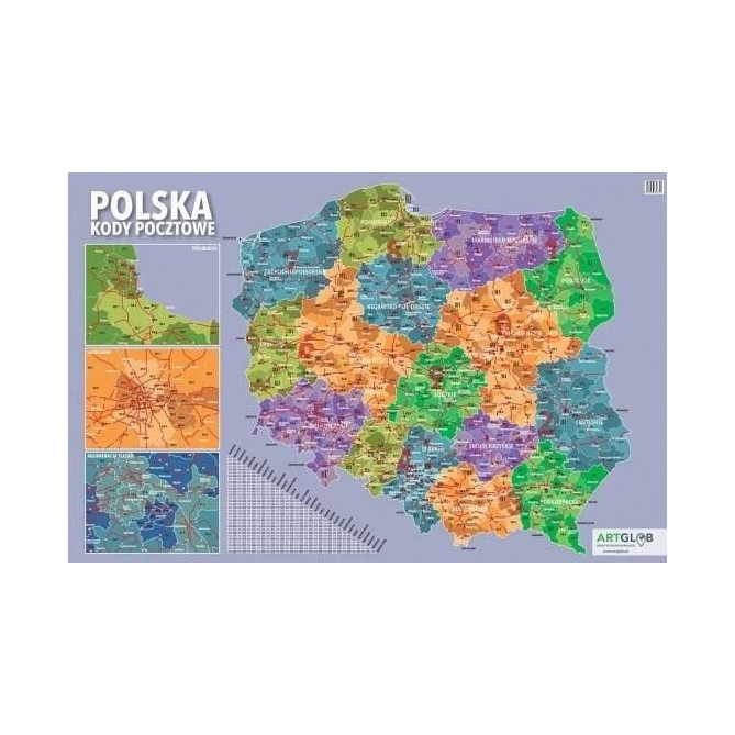 Artglob Desk pad - coduri poștale Polonia