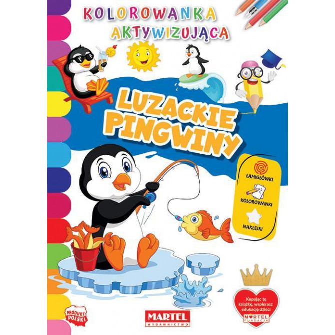 Activare carte de colorat Pinguini cool