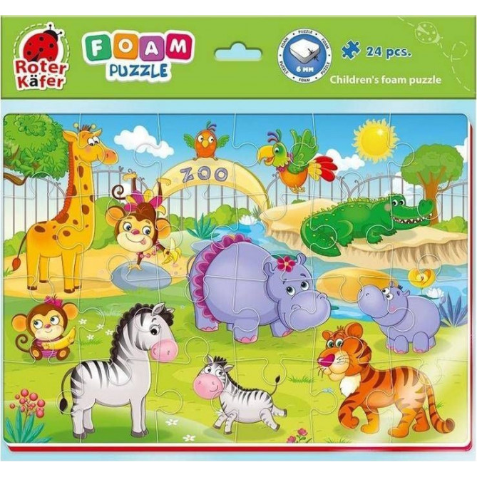 Roter Kafer Puzzle moale A4 Zoo Animals RK6020-06