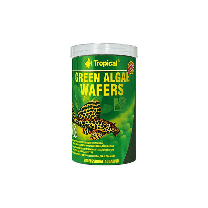 Hrana cu spirulina pentru pesti Tropical Green Algae Wafers, 250ml / 113g