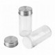 Set 16 borcane pentru condimente cu suport rotativ Klausberg KB 7553, bambus si otel, Inox/maro