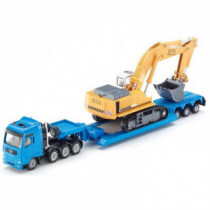 Transportor MAN agabaritic cu excavator