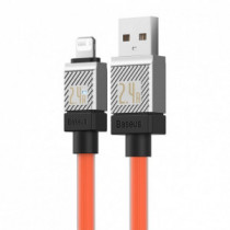 Cablu USB Baseus Cablu de încărcare rapidă Baseus USB-A la Lightning CoolPlay Series 2.4A 1 m (portocaliu)