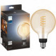 Bec LED inteligent vintage Philips Hue Filament Glob, Bluetooth, Zigbee, G125, E27, 7W (40W), 550 lm, lumina alba (2200-4500K), 125 mm