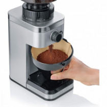 Rasnita electrica de cafea Graef, CM500, 140 grade de macinare, macinare automata, pana la 12 cesti, ajustare cantitate cafea, accesorii, inox