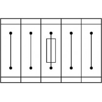 Șina conector condensat 5x20 cu două fire 0,14-6mm2 UT HESILED 4-24 (3046090)