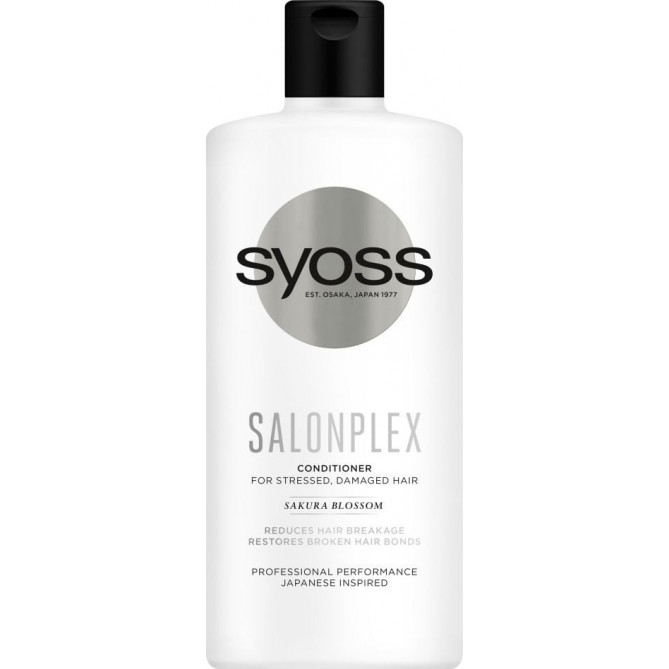 Balsam Syoss Salonplex, pentru par stresat si deteriorat, 440 ml