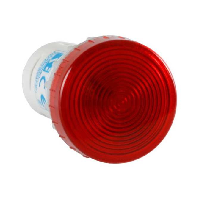 Lampa cu LED-uri de culoare roșie este un compact 24V AC / DC (PK22-LC-24-LED AC / DC)