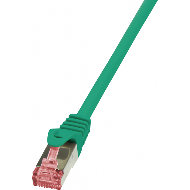 Cablu S/FTP LOGILINK Cat6, LSZH, cupru, 2 m, verde, AWG27, dublu ecranat CQ2055S