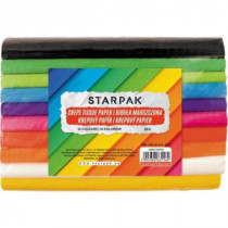 Set 10 culori mixte hartie creponata STARPAK Mini 25x200 cm , Robentoys