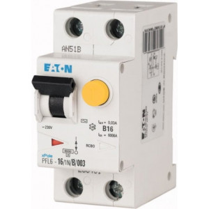 Eaton Întrerupător rezidual 1P+N 16A 0.3A tip A PFL6-16/1N/C/03-A 165529