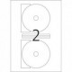 Herma Maxi 8624 etichete autoadezive pentru CD, albe, rotunde, Ø 116 mm, hârtie mată, 20 buc (8624)