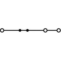 Conector șină 3 fire 4mm2 roșu (2004-1303)