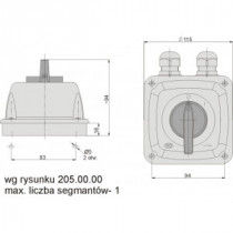 0 cam-I 1P 25A în carcasa IP44 Arch 25-53 (922553)