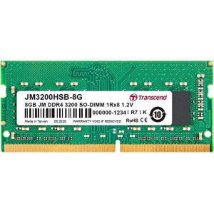 Memorie pentru laptop Transcend JetRam, SODIMM, DDR4, 8GB, 3200MHz, CL22 (JM3200HSB-8G)