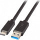 Cablu USB EFB USB-A - USB-C 1 m Negru (K5282-3ASW.1)