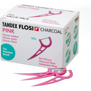Tandex Floser cu fir de carbon roz (80 buc.)