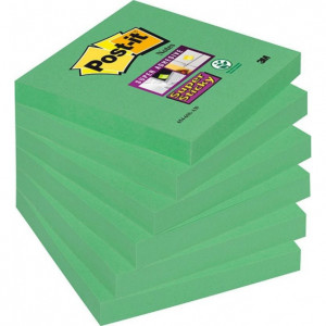 Post-it Post-it Note POST-IT Super Sticky (654-6SS-AW), 76x76mm, 1x90 coli, verde