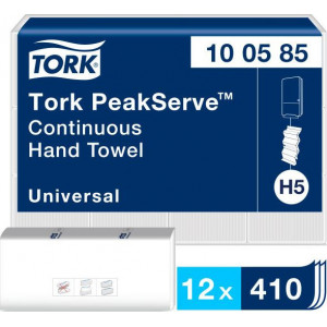 Tork Tork PeakServe Continuous - Prosop de hârtie pentru suprafețe rezistente, H5 - alb