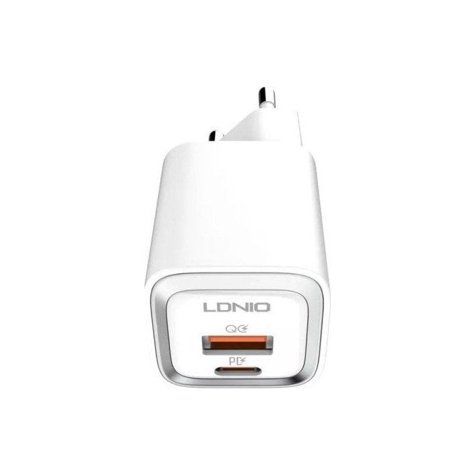 Încărcător LDNIO Încărcător de perete MFi LDNIO A2318M, USB-C+USB, USB-C pentru Lightning 20W