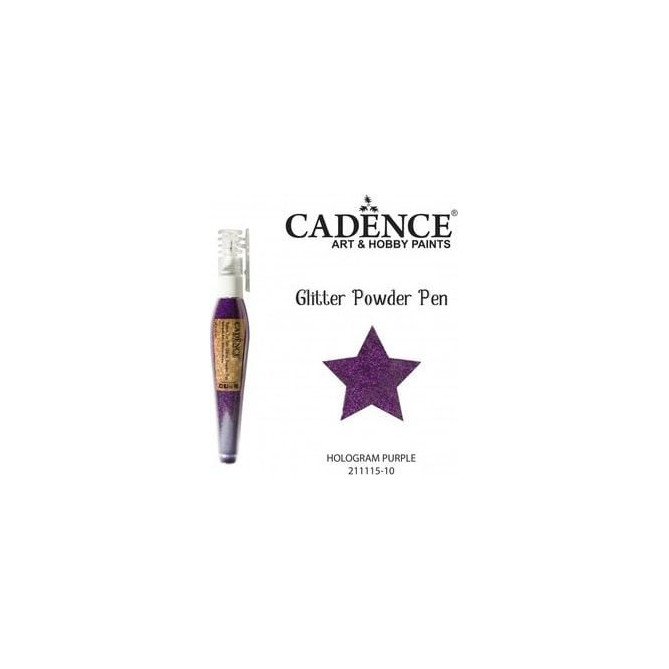 Pen Cadence cu sclipici holografice CADENCE 10g - Violet Dalprint